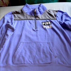 PINK purple quarter zip